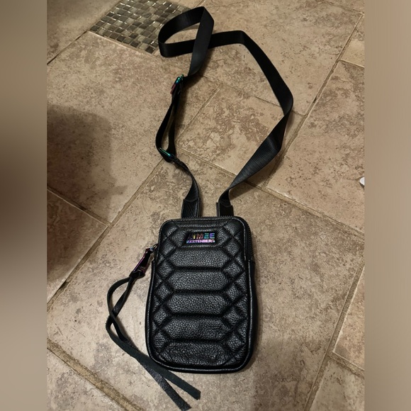 Aimee Kestenberg Small Crossbody with Rainbow Iridescent Oil Slick Hardware - Picture 6 of 16